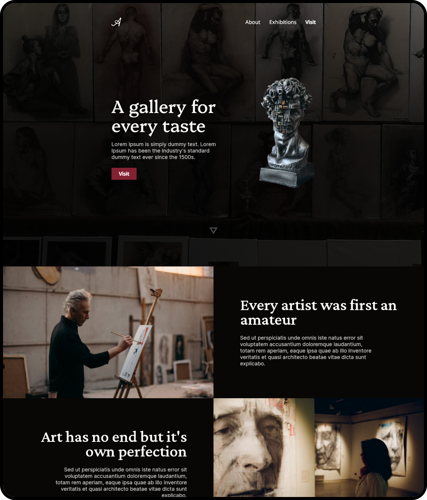 Desktop landing image