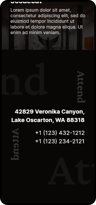 Mobile landing image